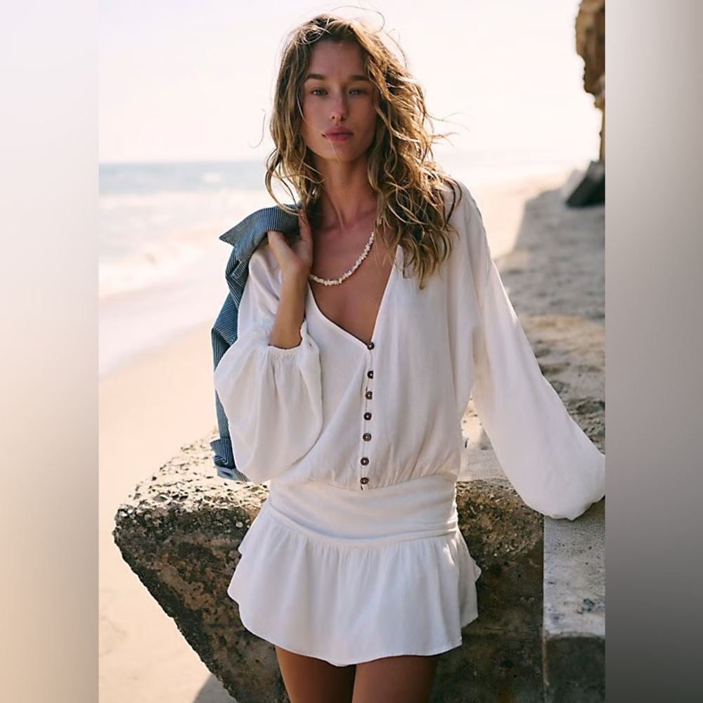 Free People Carson Drop Waist Romper